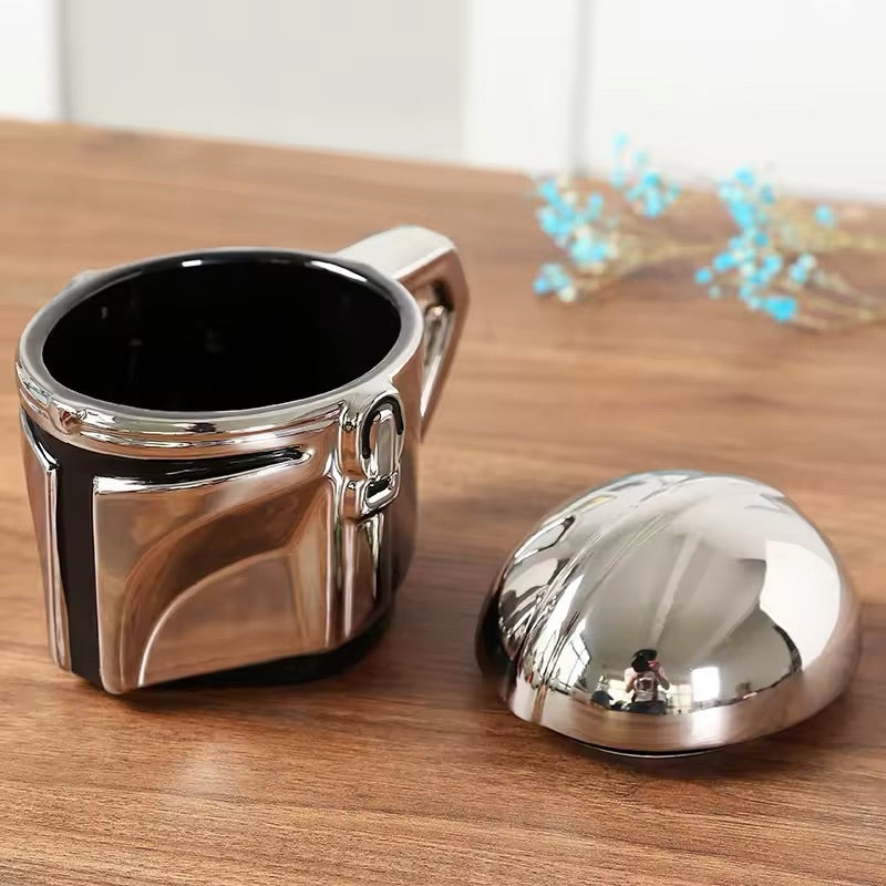 Mandalorian-Style Helmet Mug