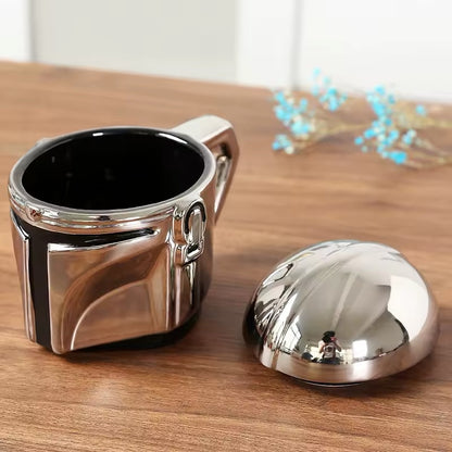 Mandalorian-Style Helmet Mug