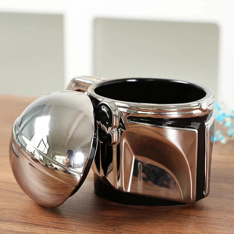 Mandalorian-Style Helmet Mug